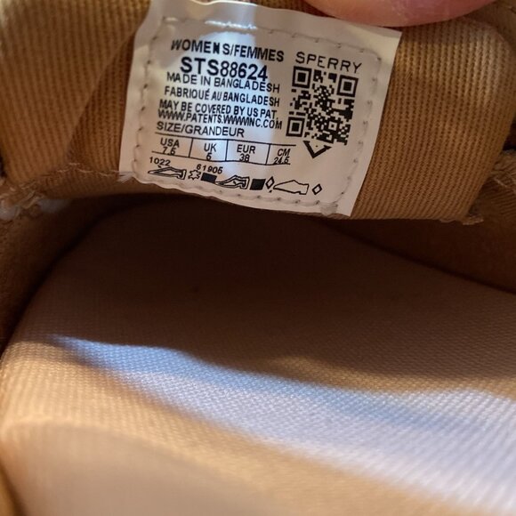 SPERRY WOMEN'S 7.5 TOPSIDER ANGELFISH PINK / BROWN / BEIGE - Picture 2 of 4